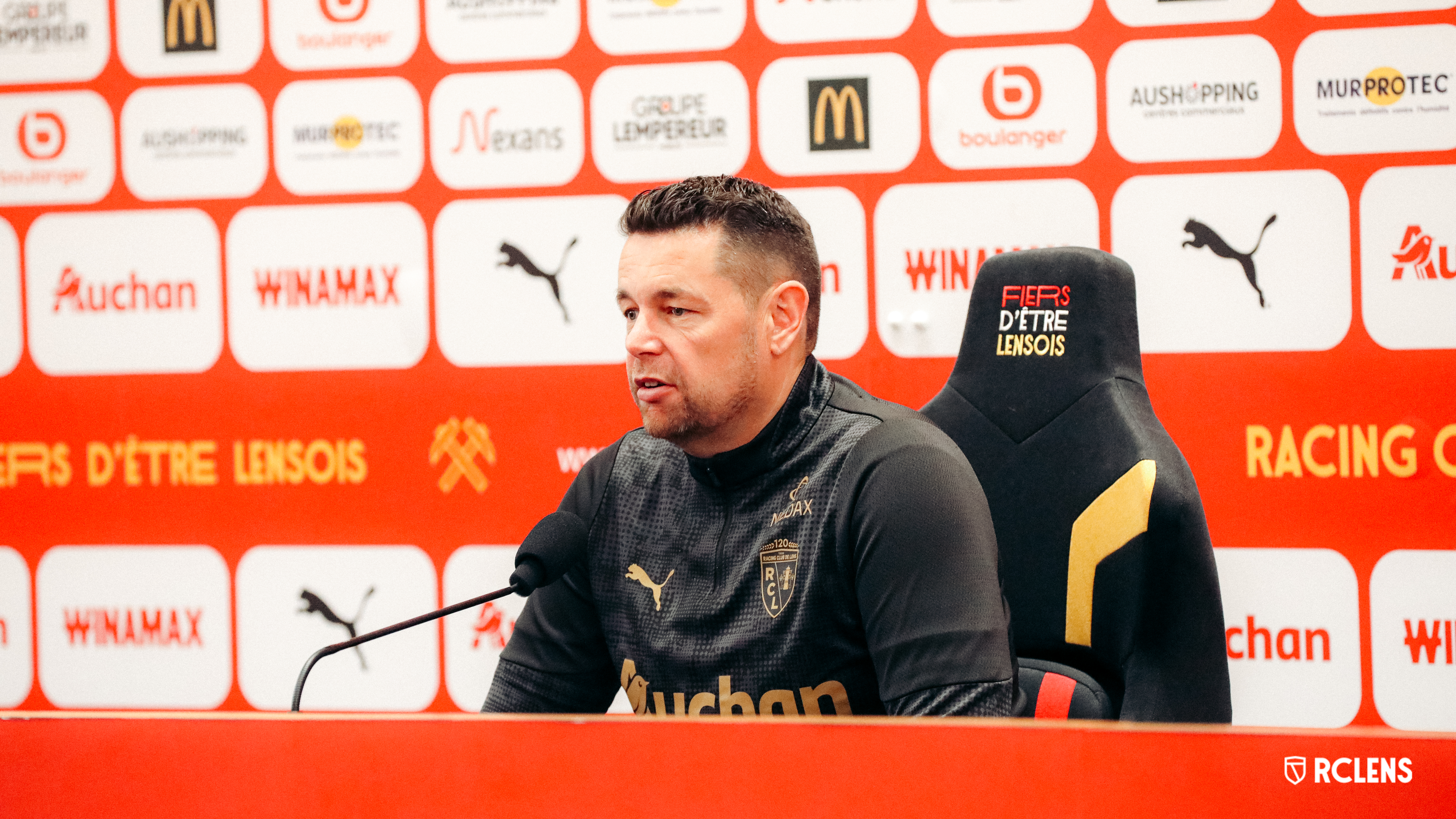 conférence de presse avant Monaco Lens Pierre Sage 