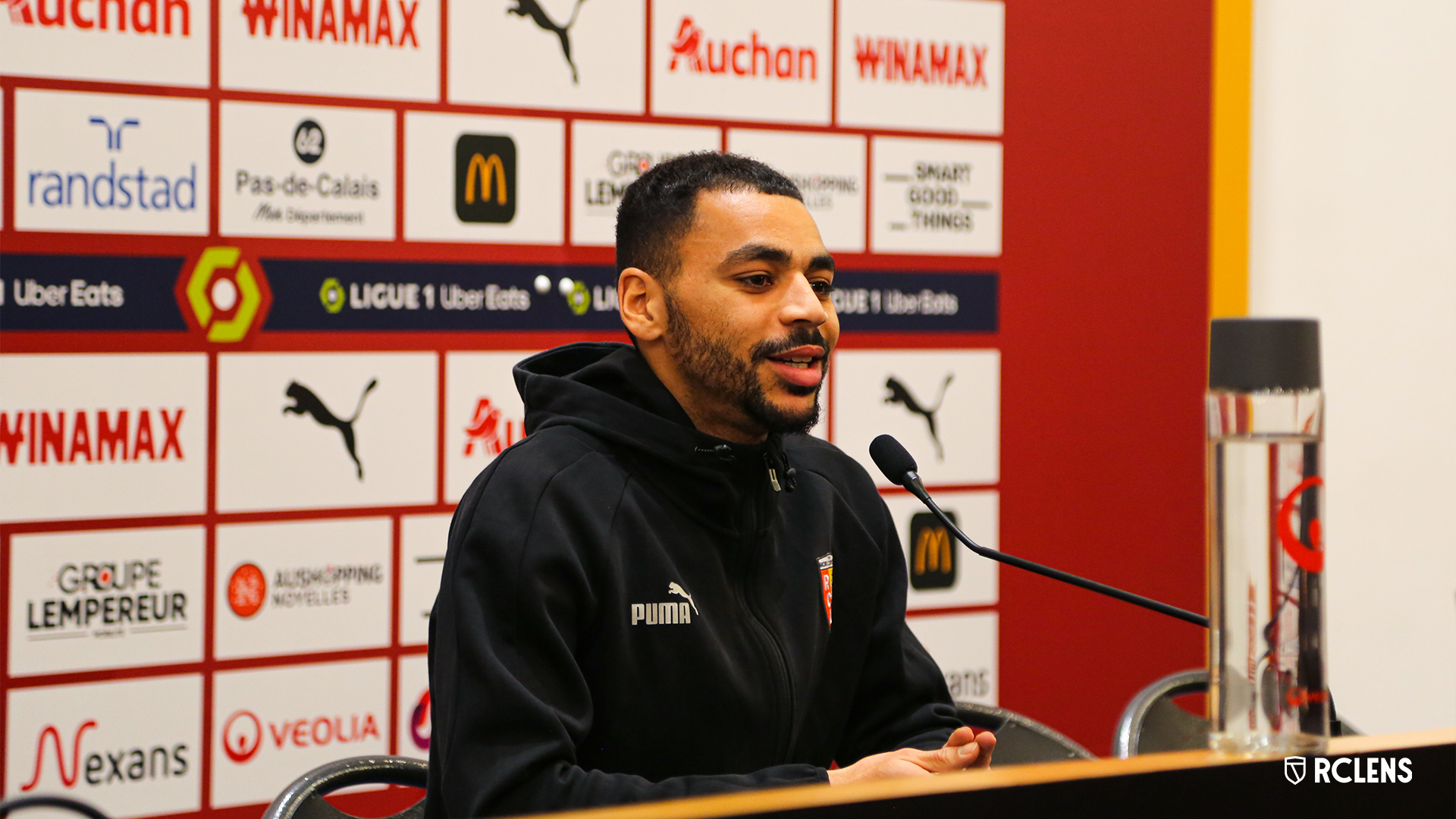 Avant ESTAC Troyes-RC Lens Conférence de presse Franck Haise et Alexis Claude-Maurice Avant ESTAC Troyes-RC Lens Conférence de presse Franck Haise et Alexis Claude-Maurice