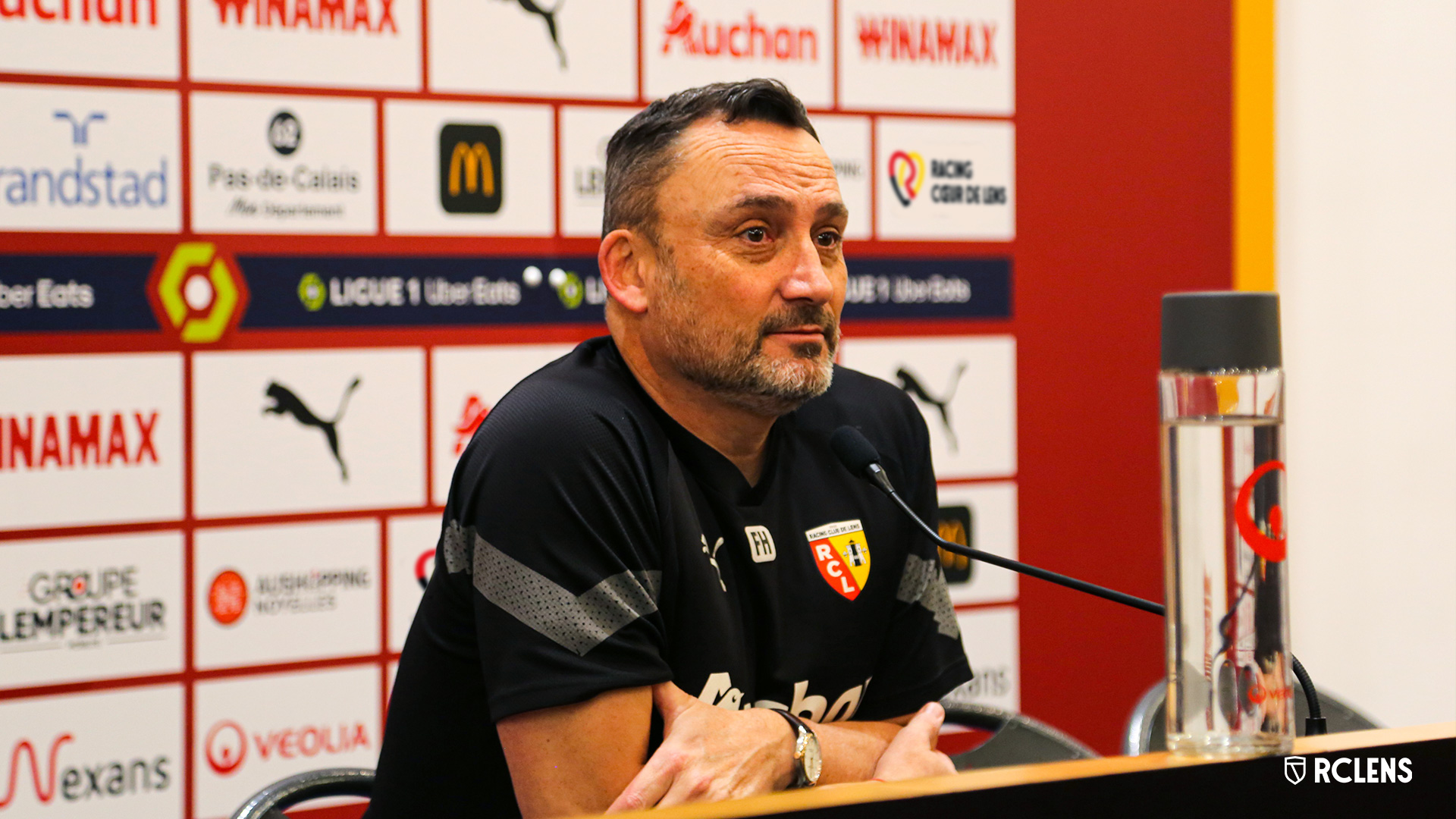 Avant RC Lens-Angers SCO Franck Haise conférence de presse Avant RC Lens-Angers SCO Franck Haise conférence de presse