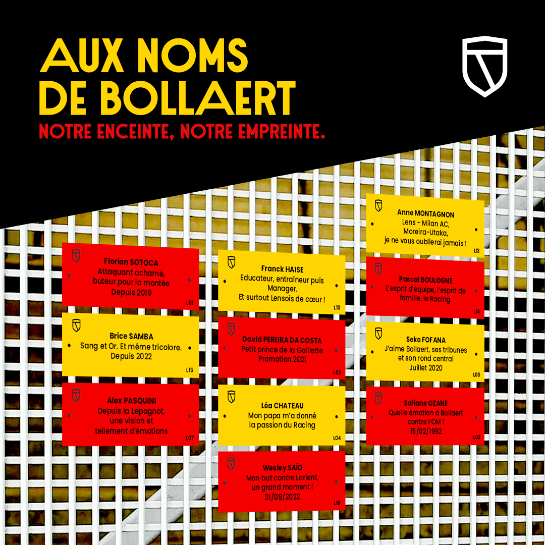 « Aux noms de Bollaert » : notre enceinte, notre empreinte !