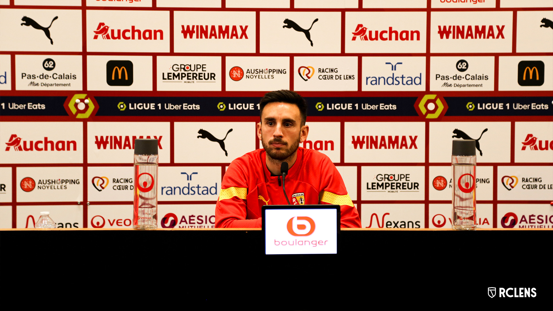 Conférence de presse RC Lens Adrien Thomasson Conférence de presse RC Lens Adrien Thomasson