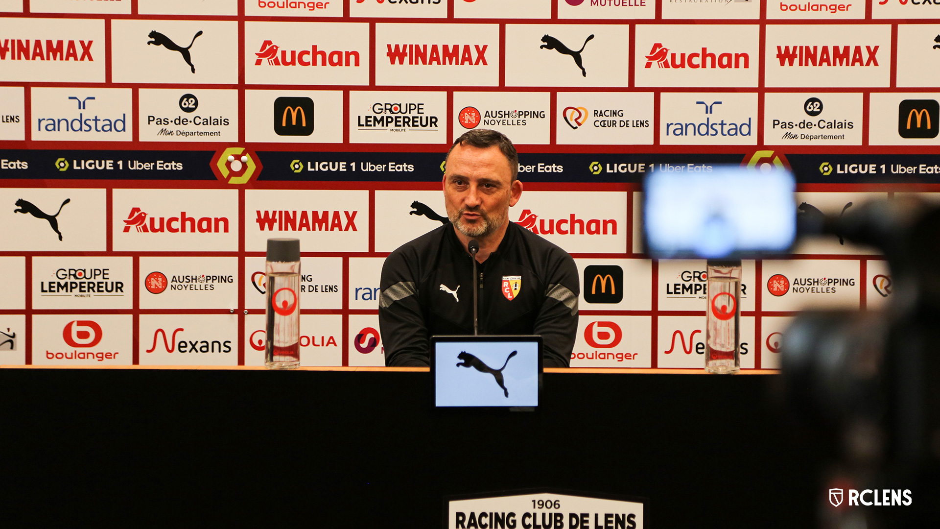 Conférence de presse RC Lens Franck Haise Conférence de presse RC Lens Franck Haise