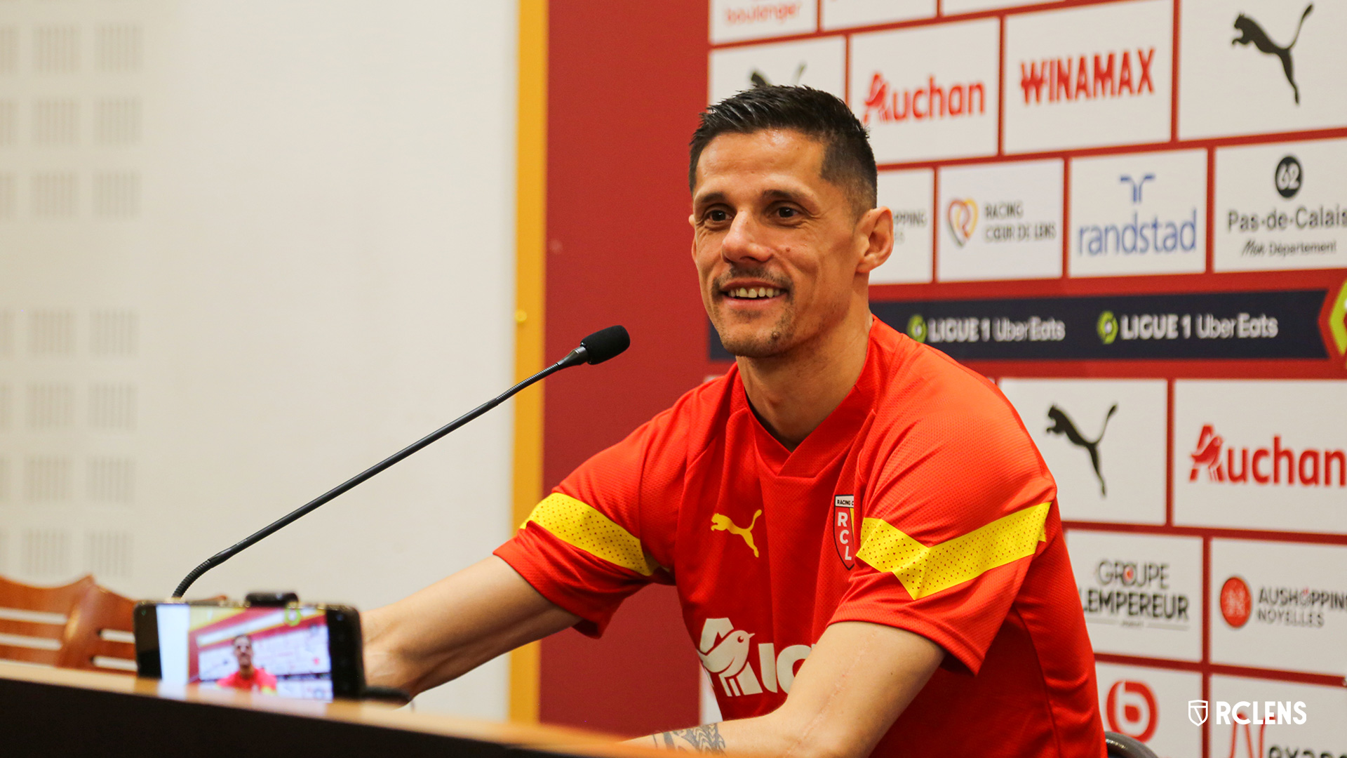 Conférence de presse RC Lens Florian Sotoca Conférence de presse RC Lens Florian Sotoca