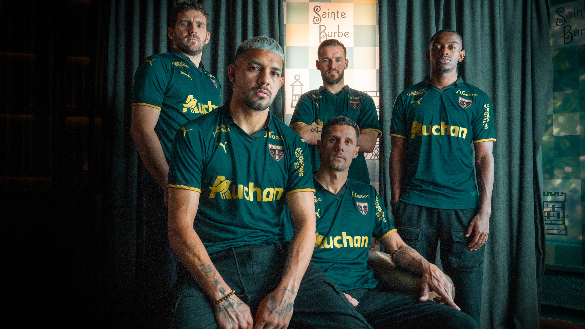 Maillot Sainte-Barbe 2023 RC Lens PUMA Leca Medina Gradit Sotoca Pereira da Costa Maillot Sainte-Barbe 2023 RC Lens PUMA Leca Medina Gradit Sotoca Pereira da Costa