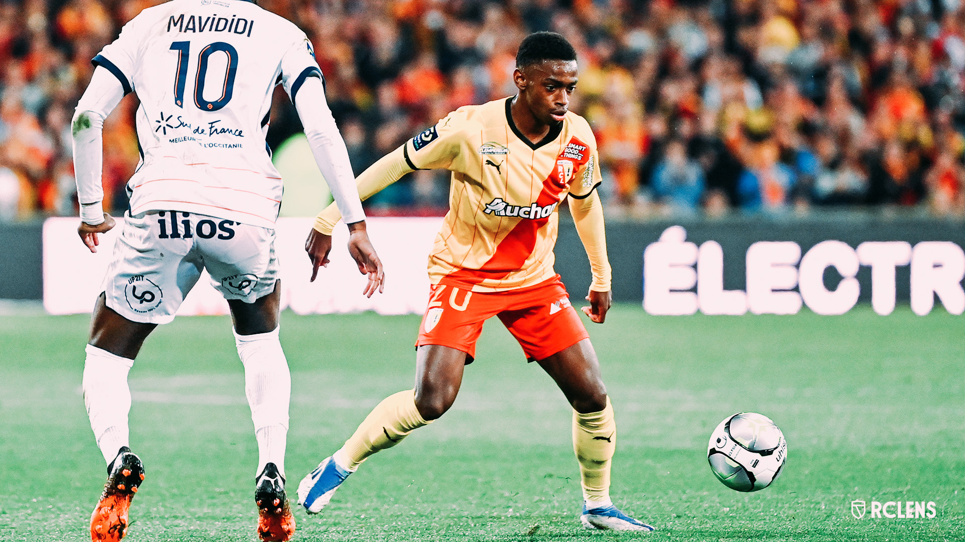 David Pereira da Costa RC Lens 100e match Montpellier 2021 David Pereira da Costa RC Lens 100e match Montpellier 2021