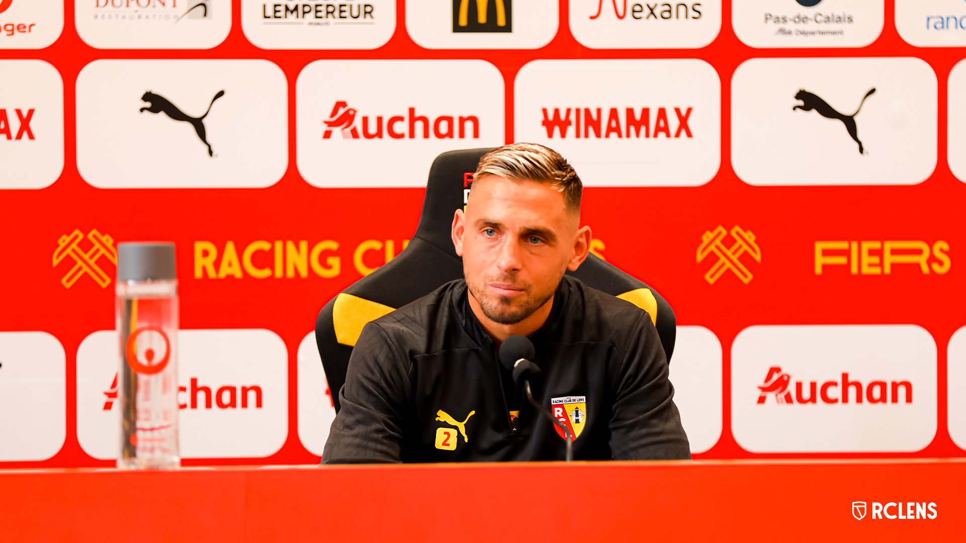 AS Monaco-RC Lens Conférence de presse Ruben Aguilar AS Monaco-RC Lens Conférence de presse Ruben Aguilar