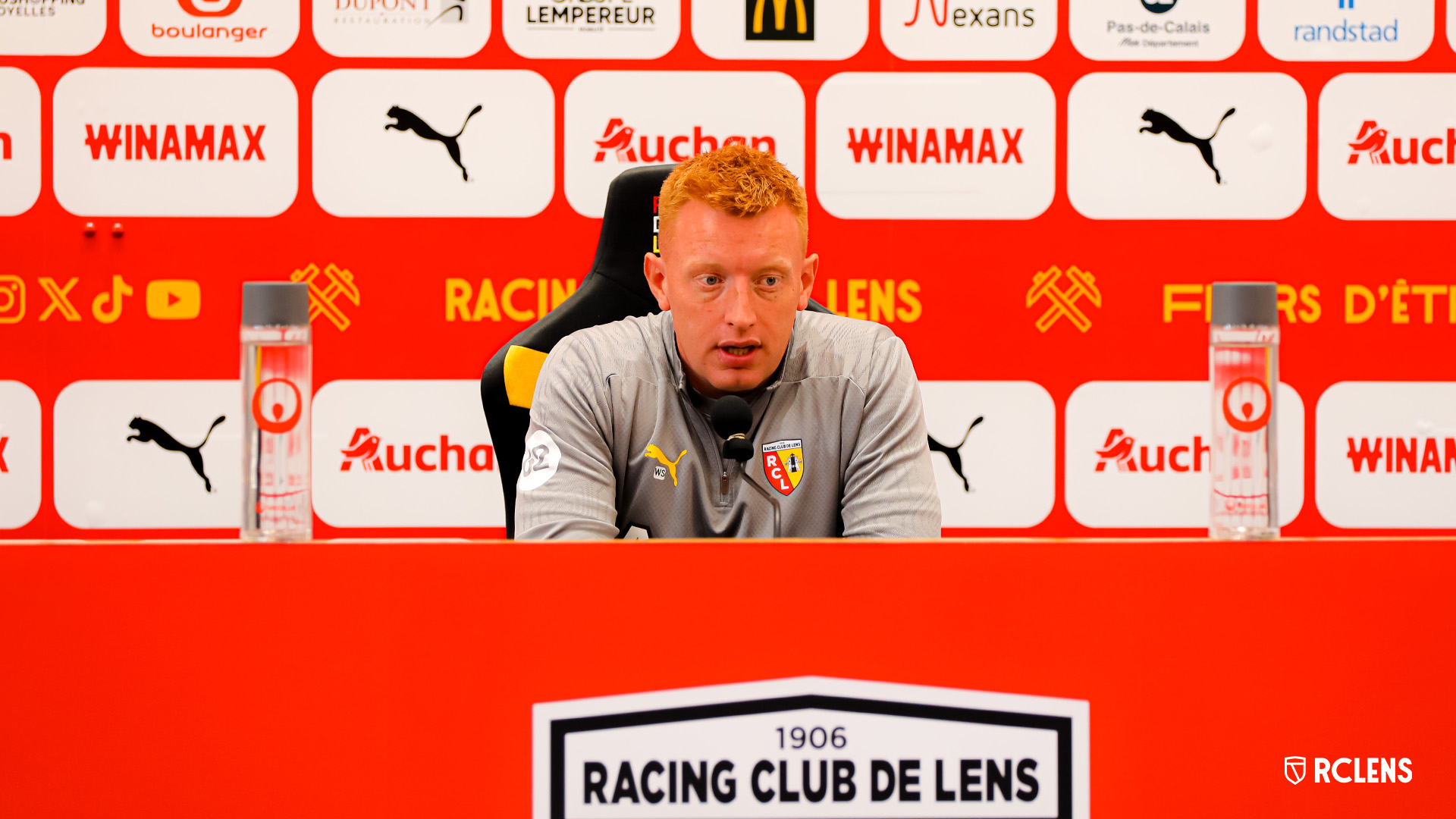Conférence de presse RC Lens-Olympique Lyonnais Will Still Conférence de presse RC Lens-Olympique Lyonnais Will Still