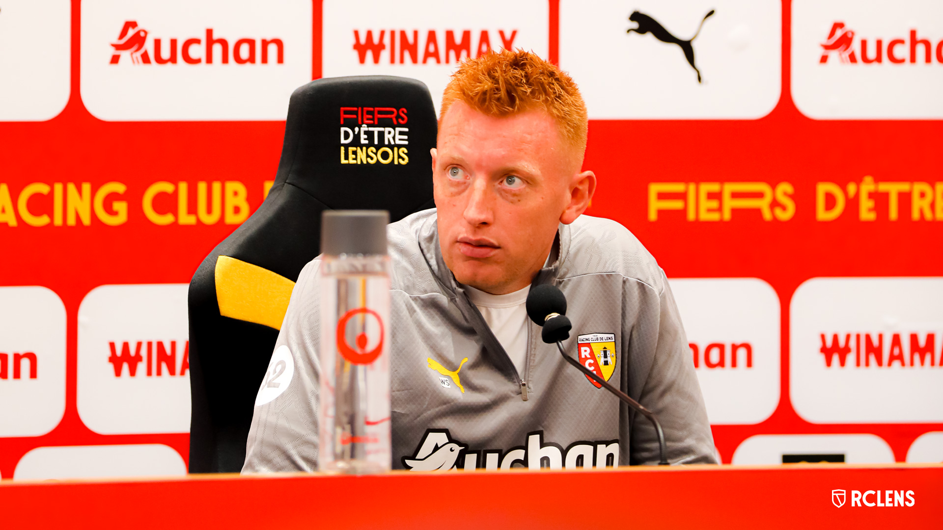 Avant RC Lens-OGC Nice Conférence de presse Will Still Avant RC Lens-OGC Nice Conférence de presse Will Still