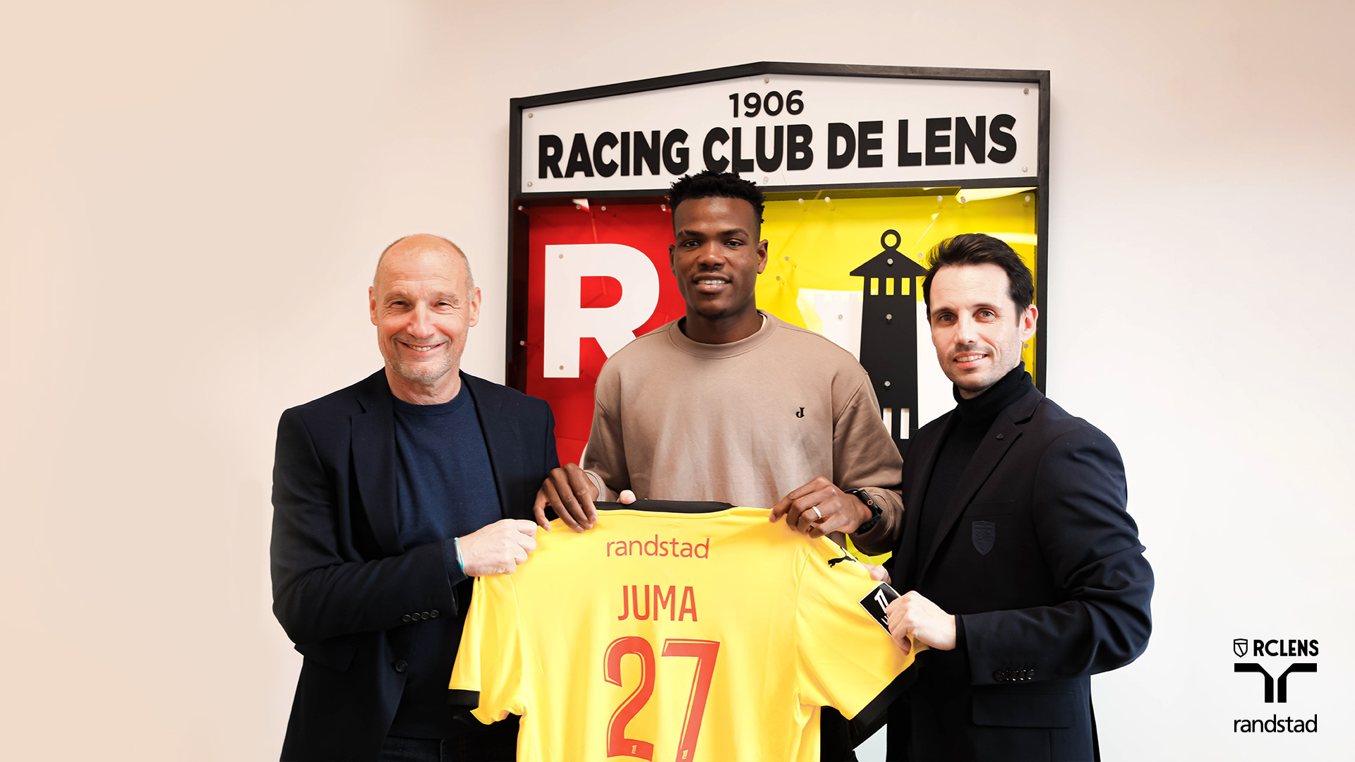 RC Lens Juma Bah Pierre Dréossi Diego Lopez RC Lens Juma Bah Pierre Dréossi Diego Lopez