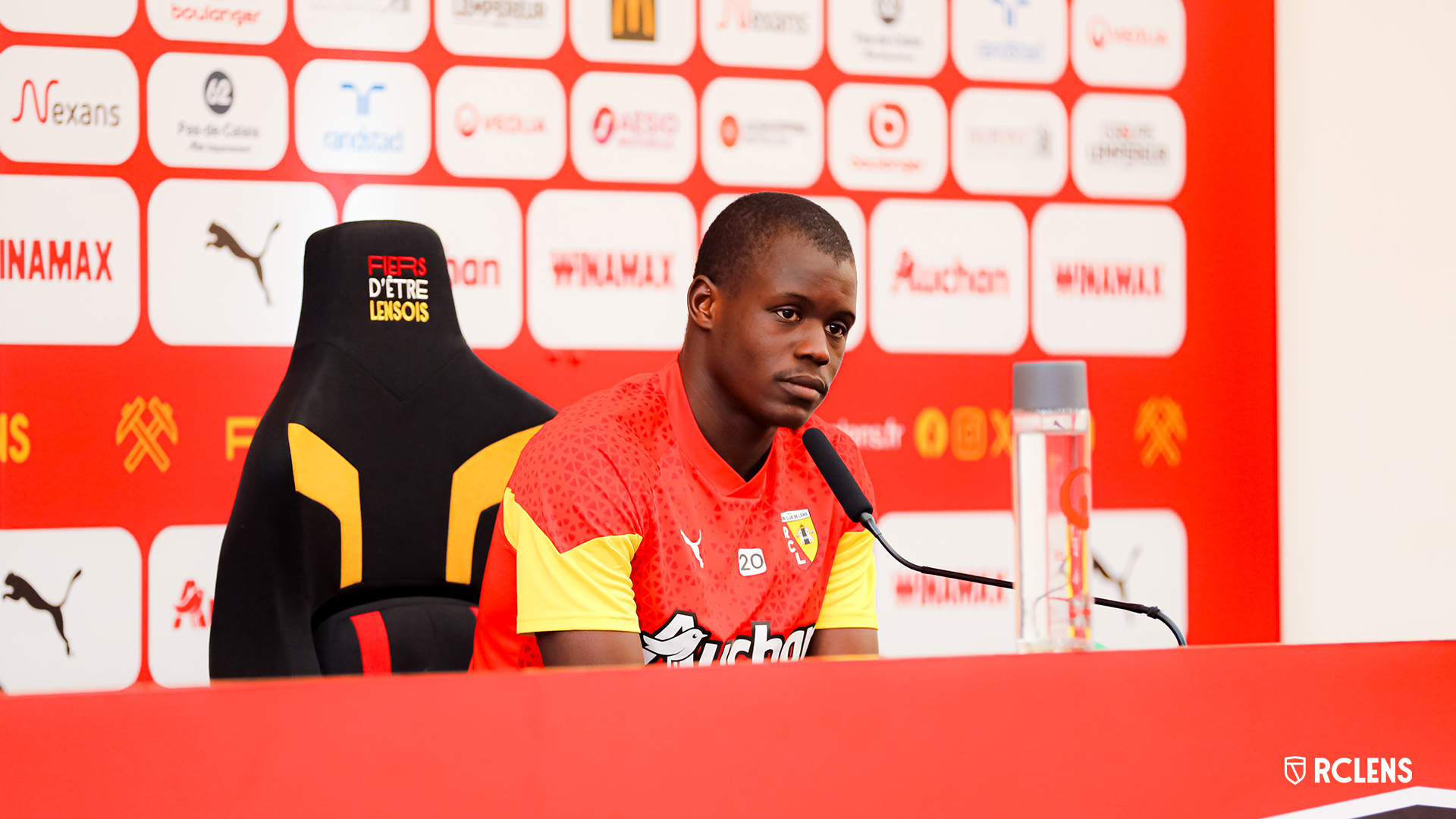 Montpellier RC Lens Conférence de presse Malang Sarr Montpellier RC Lens Conférence de presse Malang Sarr