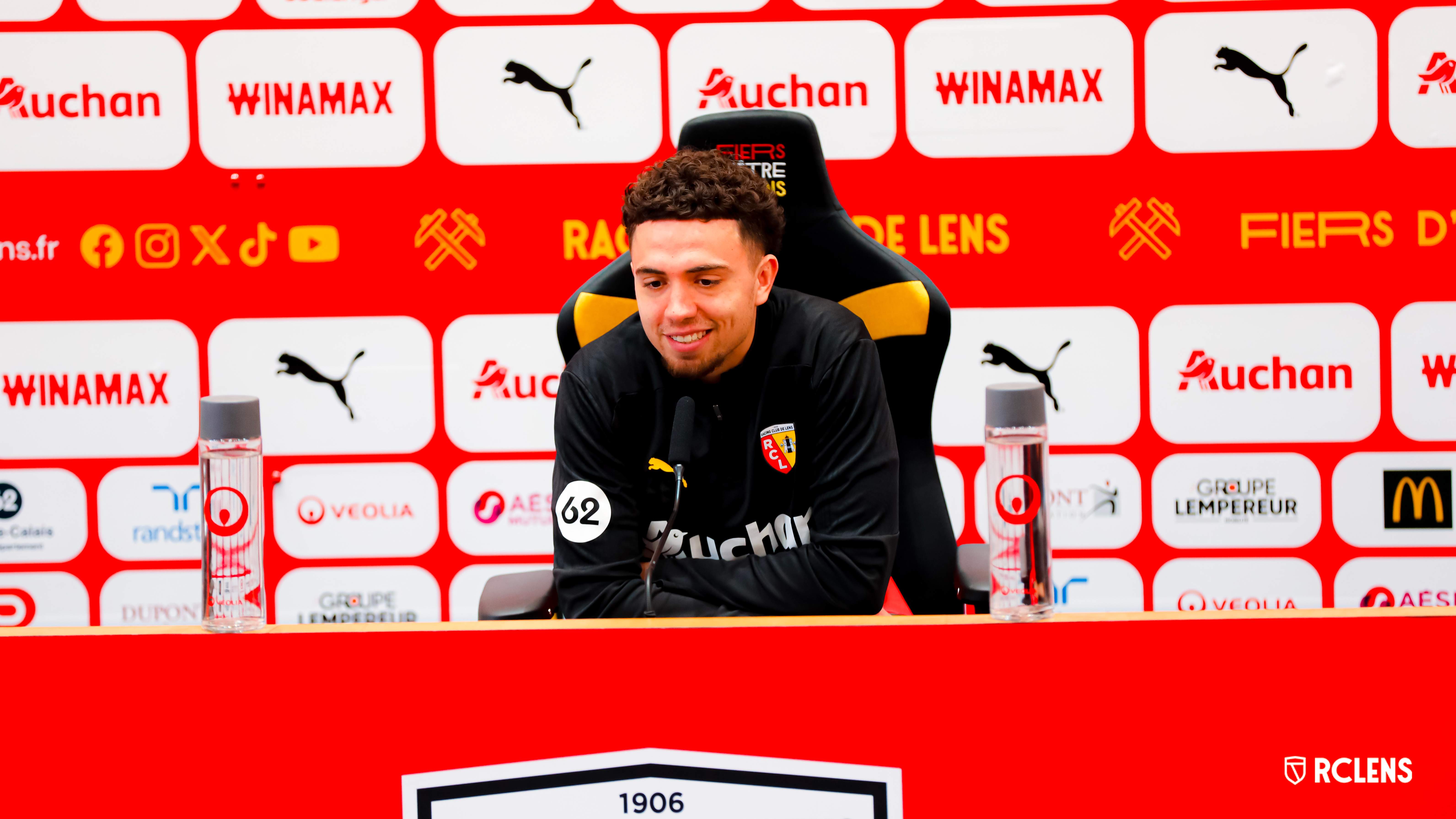 Neil El Aynaoui RC Lens Conférence de presse Neil El Aynaoui RC Lens Conférence de presse