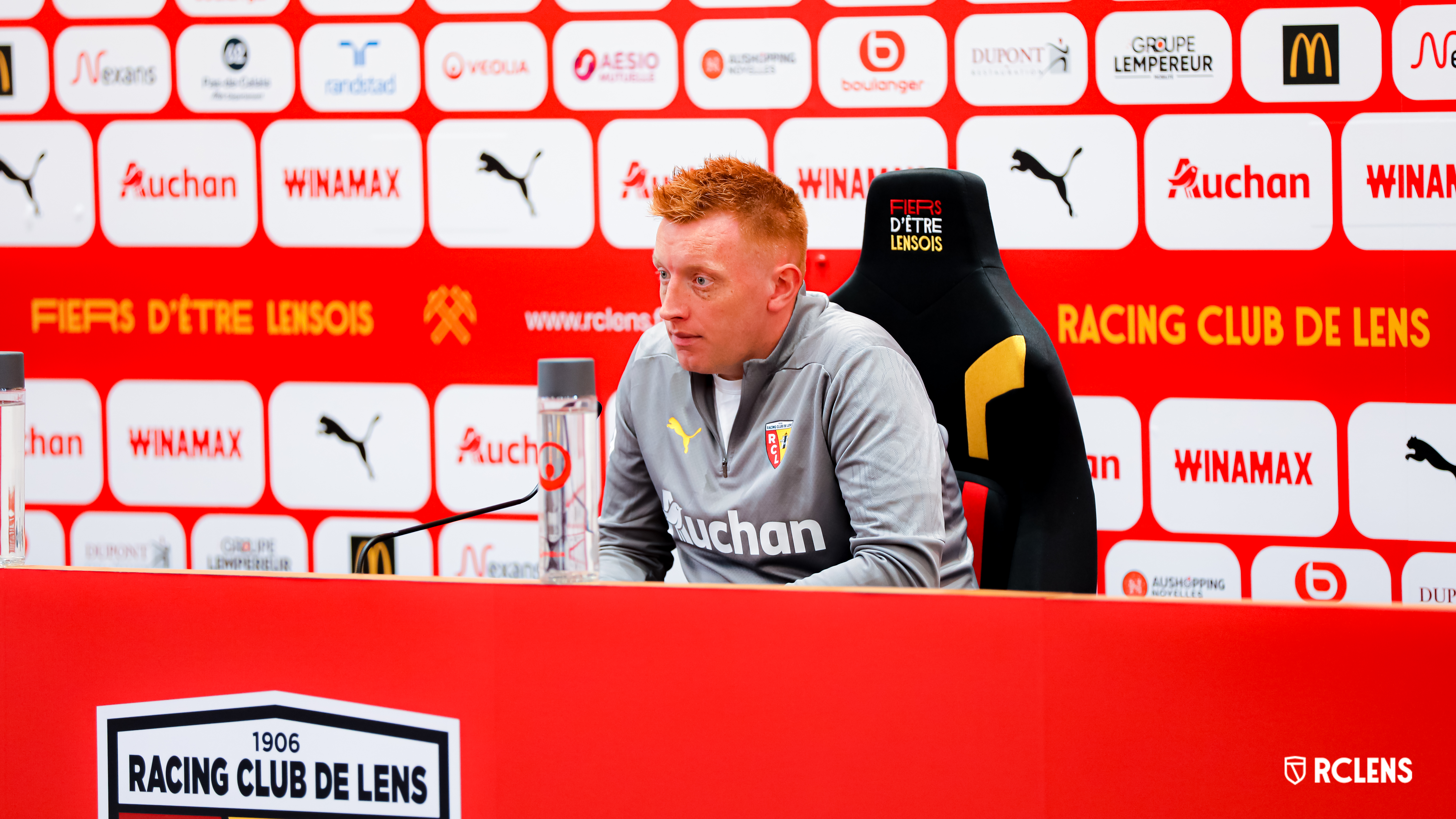 Will Still RC Lens Conférence de presse Will Still RC Lens Conférence de presse
