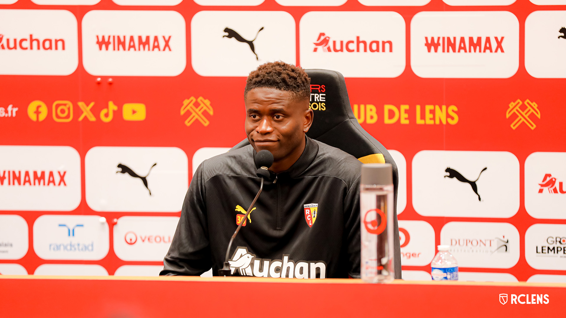 RC Lens-Panathinaïkos conférence de presse : Brice Samba RC Lens-Panathinaïkos conférence de presse : Brice Samba