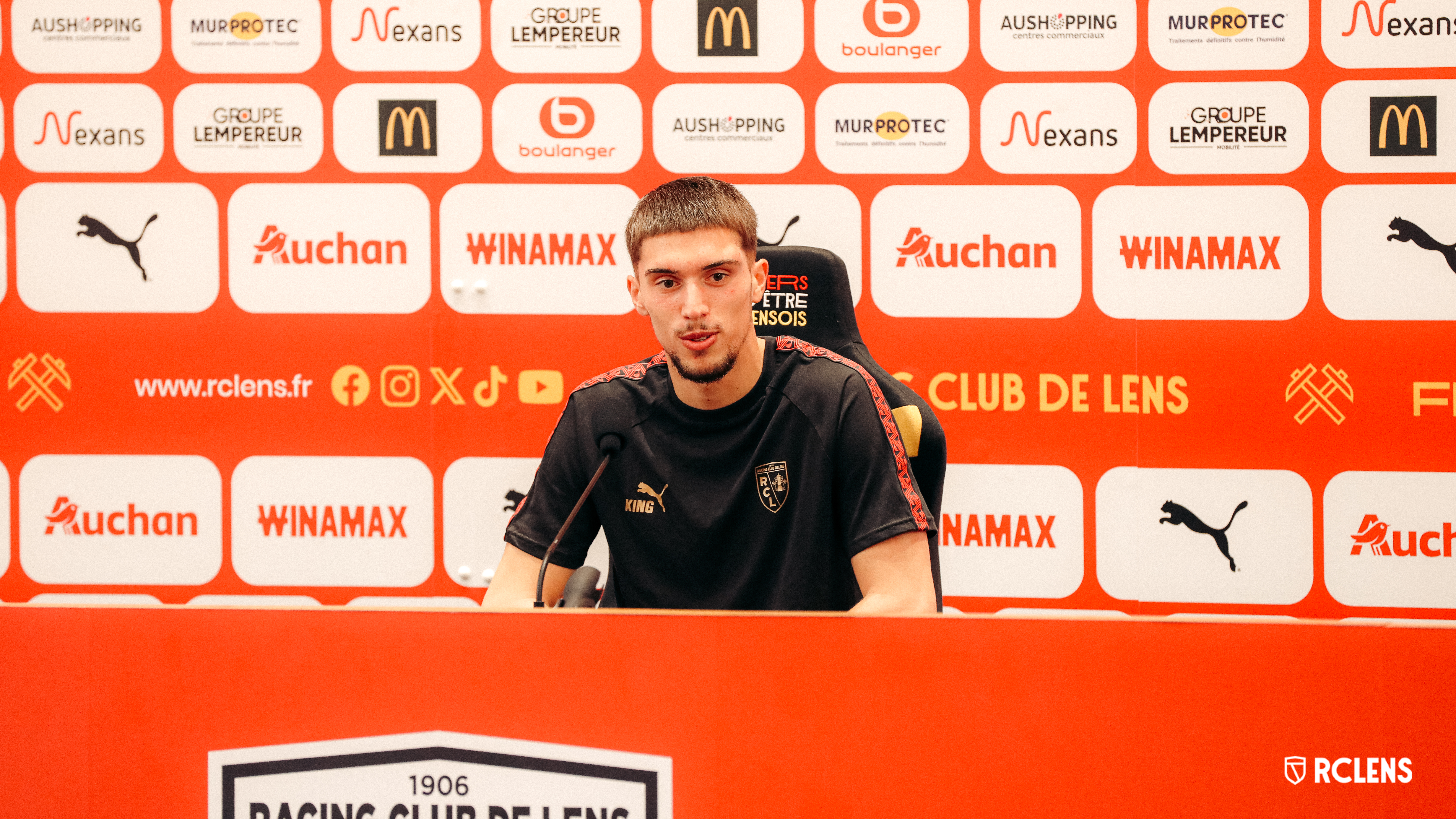 conf Risser avant RC Lens - Paris FC 