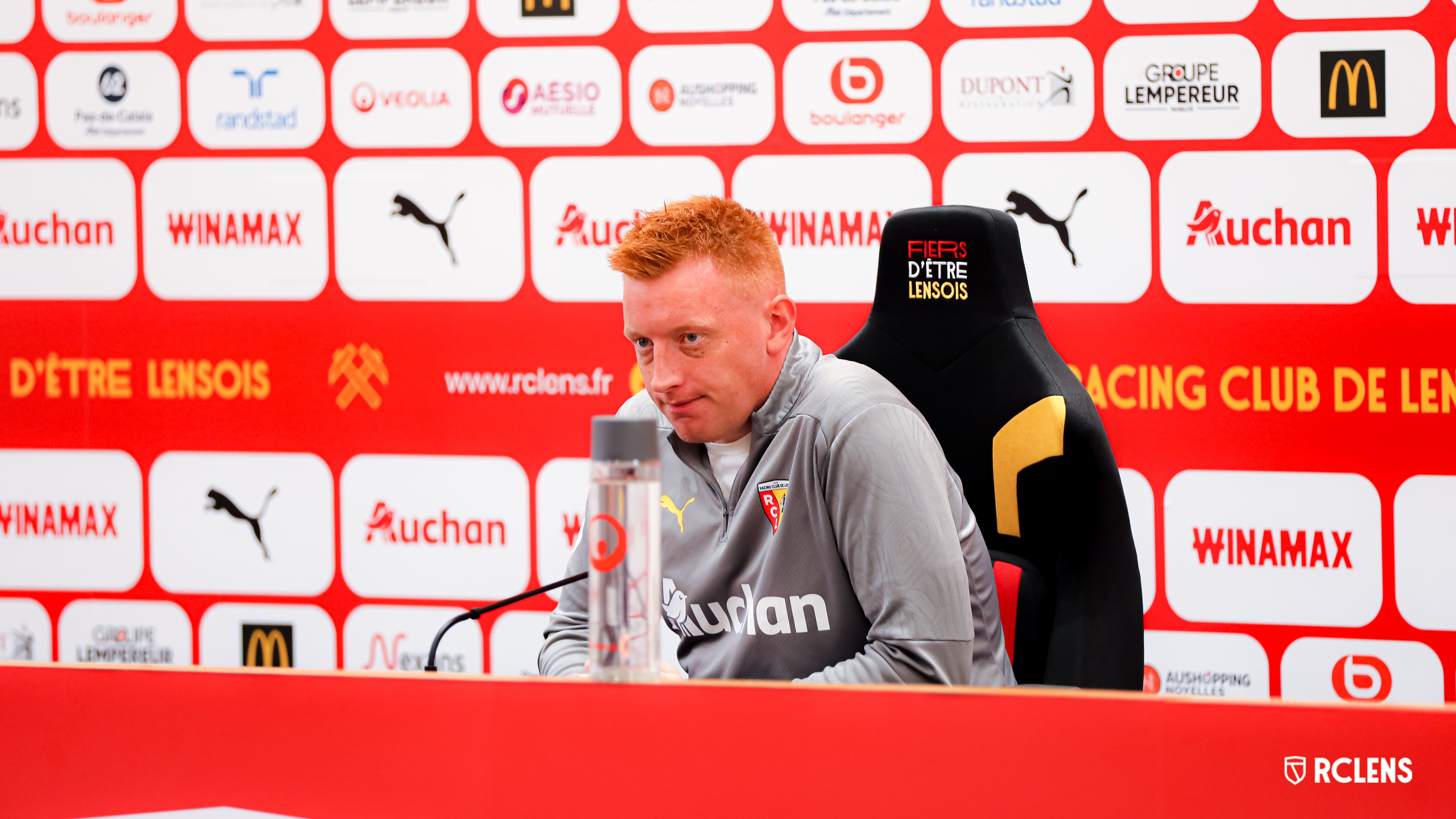 Avant RC Lens AJ Auxerre conférence de presse Will Still Avant RC Lens AJ Auxerre conférence de presse Will Still