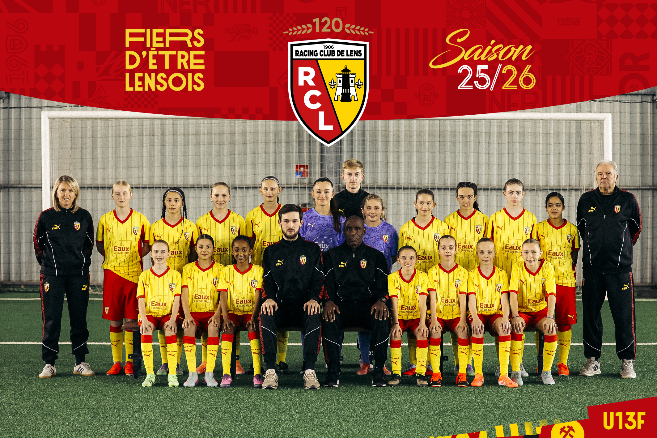Photo officielle RC Lens Féminin 2025/26 U13