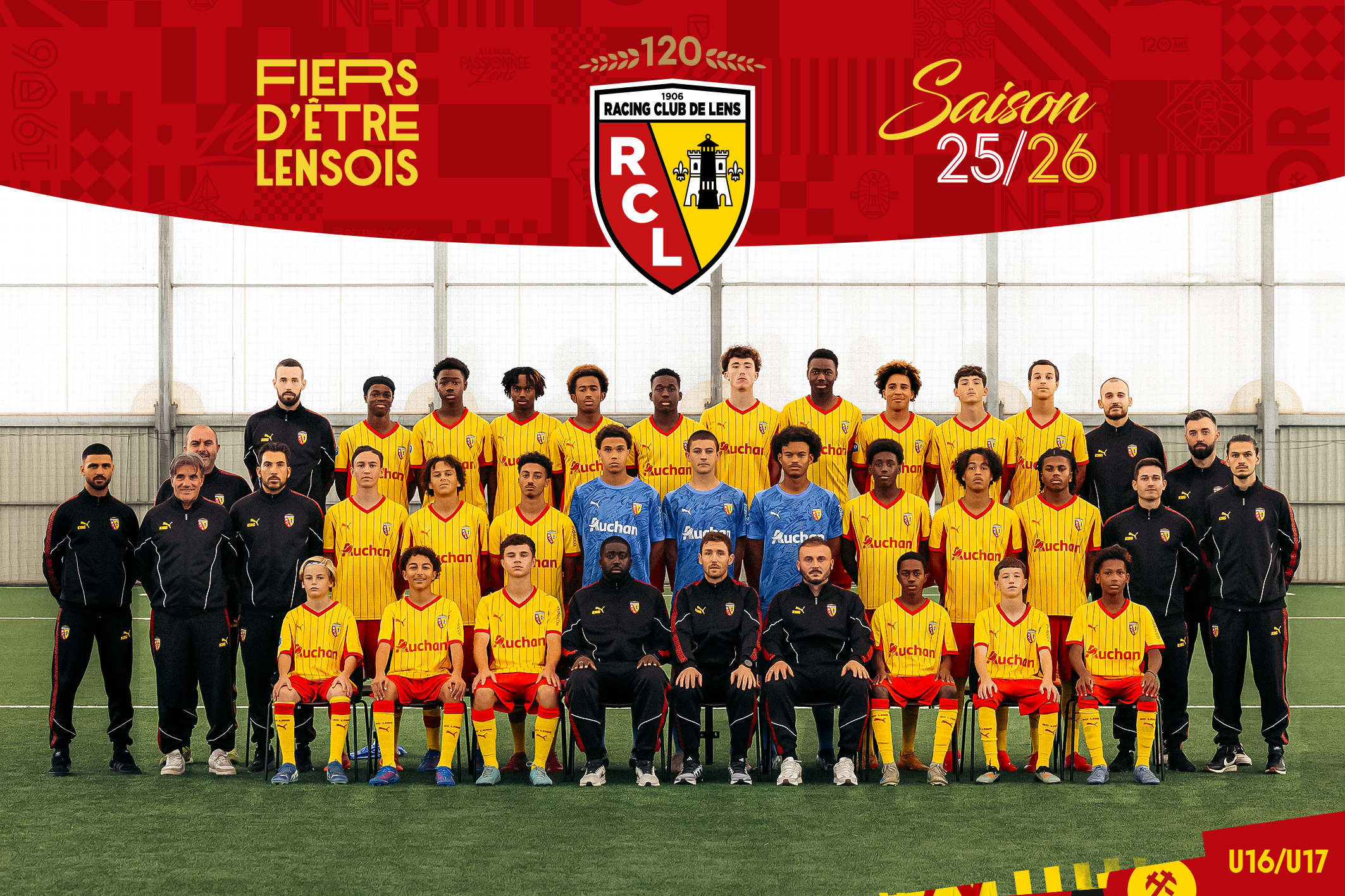 Photo officielle RC Lens U16-U17 Made in Gaillette
