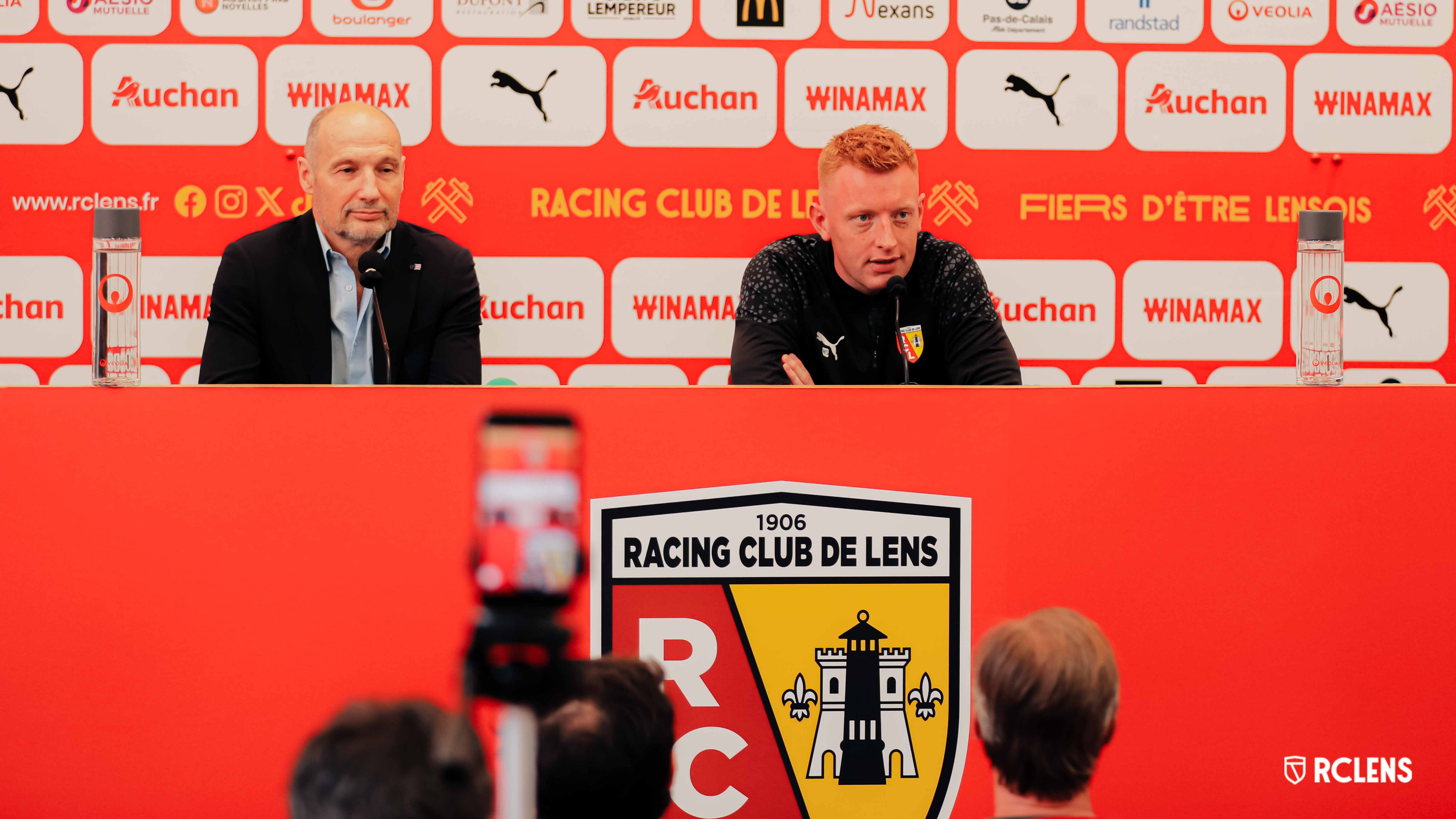 Conférence de presse RC Lens Pierre Dréossi Will Still Conférence de presse RC Lens Pierre Dréossi Will Still
