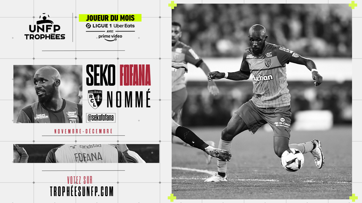 Joueur des mois de novembre-decembre - Trophées UNFP - Seko Fofana Joueur des mois de novembre-decembre - Trophées UNFP - Seko Fofana
